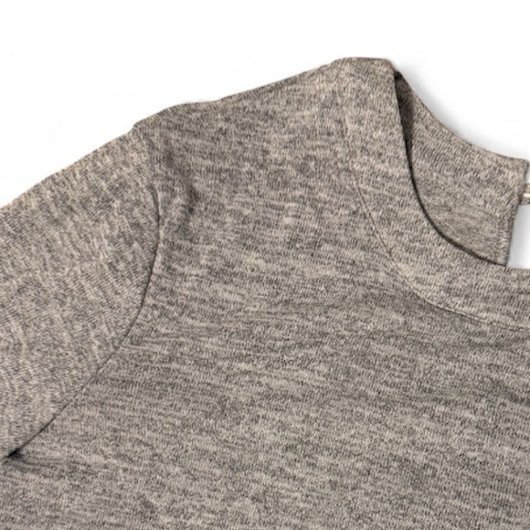 Heather Gray Shoulder Accent Sweater - Picture 3 of 3